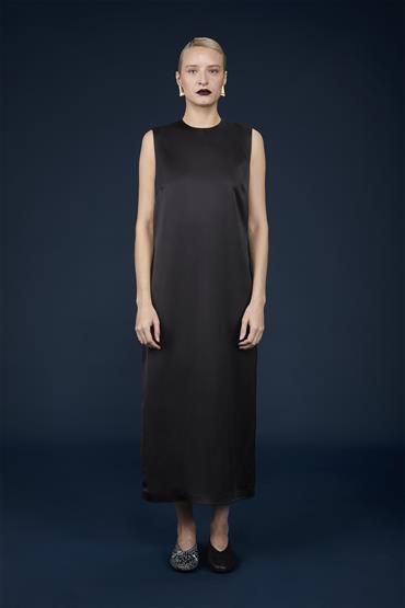 ABITO LUNGO SMANICATO BLACK