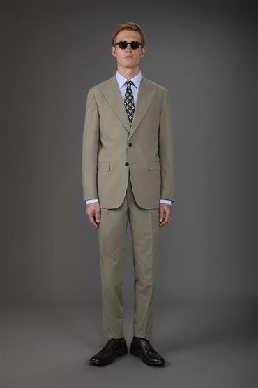 SINGLE BREASTED SUIT OLIVE GREEN