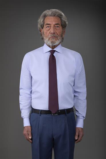 CLASSIC COLLAR REGULAR FIT WHITE/SKY