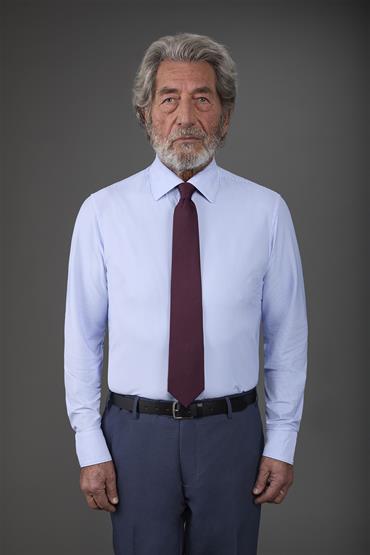 CLASSIC COLLAR REGULAR FIT WHITE/SKY