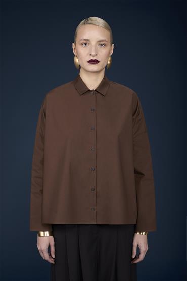 CLASSIC SHIRT BAGGY FIT BROWN