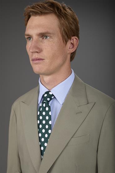 MACRO POIS TIE FOREST GREEN/WHITE