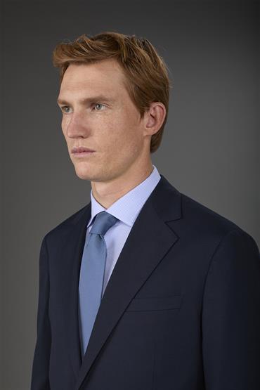 SILK TIE 148X8X4CM INDIGO