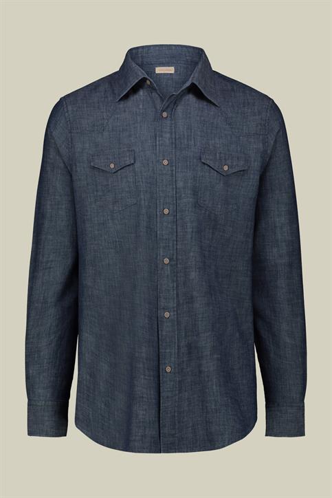 CLASSIC COLLAR CHEST POCKETS SHIRT