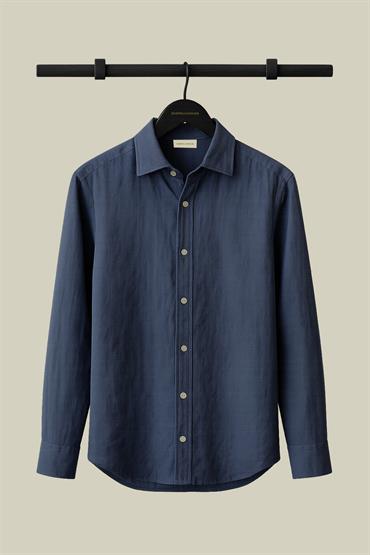 FRENCH COLLAR SHIRT CERULEAN