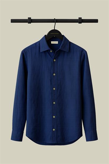 FRENCH COLLAR SHIRT ROYAL