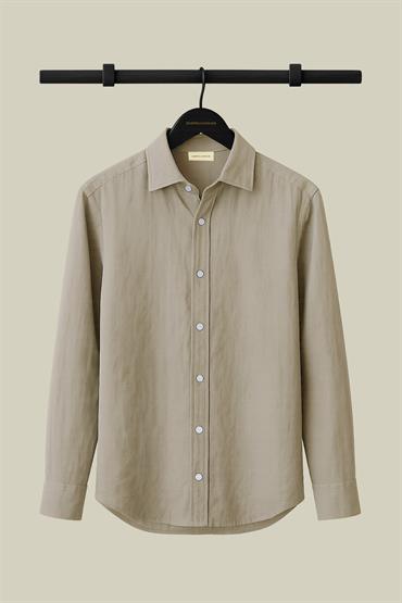 FRENCH COLLAR SHIRT SAND