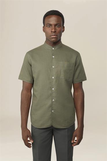 MAO COLLAR SHORT SLEEVES MILITARY