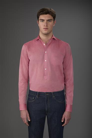 FRENCH COLLAR POLO SHIRT RED