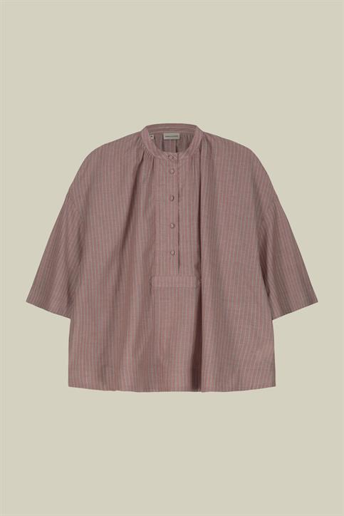 MAO COLLAR BAGGY FIT BLOUSE