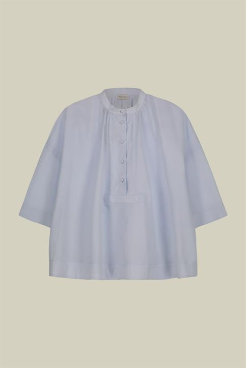 MAO COLLAR BAGGY FIT BLOUSE