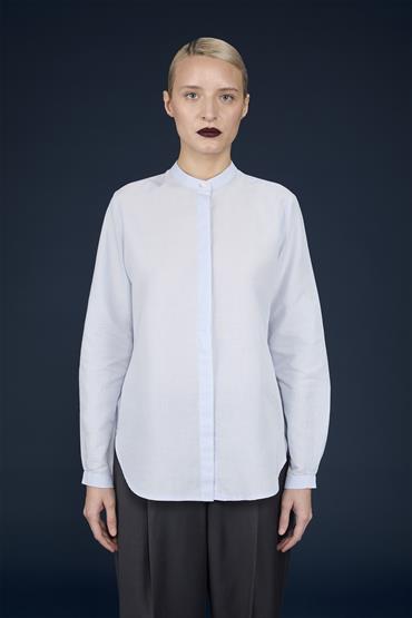 MAO COLLAR REGULAR FIT SHIRT LT SKY