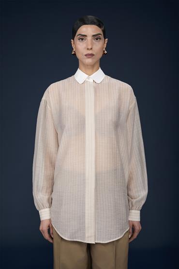 FRENCH COLLAR BAGGY FIT SHIRT