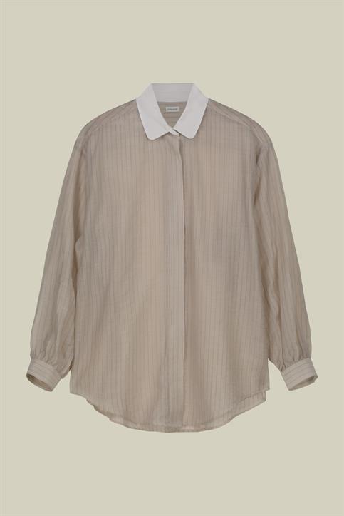 FRENCH COLLAR BAGGY FIT SHIRT