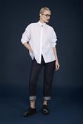 FRENCH COLLAR BAGGY FIT SHIRT
