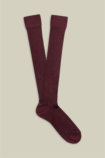 KNEE-HIGH SOCKS BORDEAUX