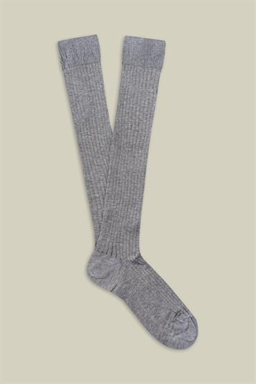KNEE-HIGH SOCKS DK GREY