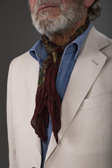 FOULARD 70X70CM BORDEAUX
