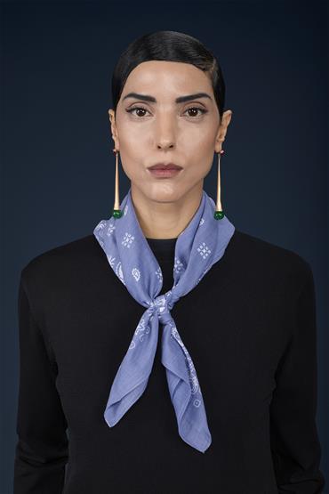 FOULARD 70X70CM CERULEAN