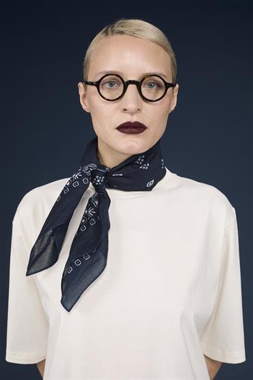 FOULARD 70X70CM DK BLUE