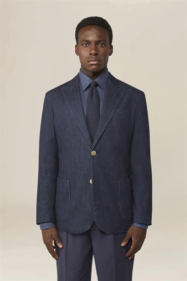 SINGLE BREASTED JACKET DK DENIM