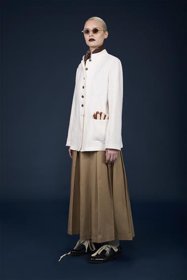 MAO COLLAR JACKET OFF WHITE