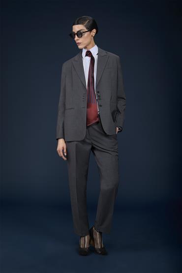 DOUBLE BREASTED JACKET GREY