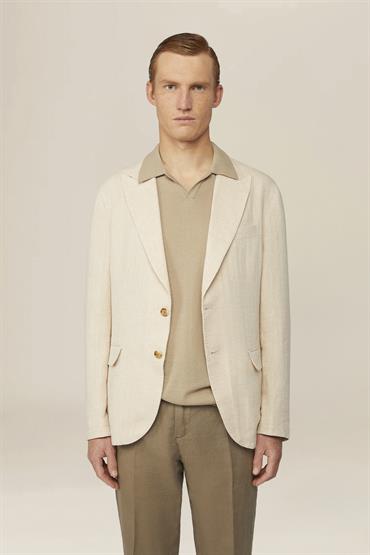 SINGLE BREASTED JACKET LT BEIGE