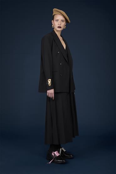 DOUBLE BREASTED JACKET BLACK