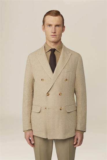 DOUBLE BRESTED JACKET BEIGE