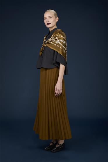 LONGUETTE PLISSE' SKIRT