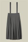 LONGUETTE PLEATED SKIRT W/ SUSPENDERS