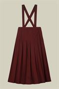 LONGUETTE PLEATED SKIRT W/ SUSPENDERS