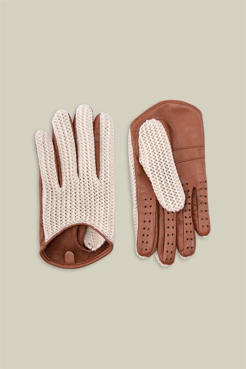 KNIT/REAL LEATHER