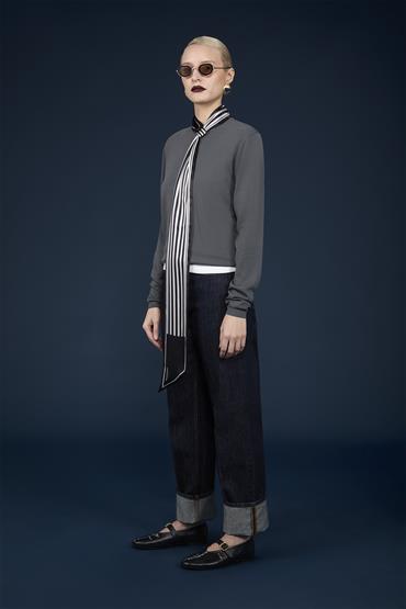 ROUNDNECK - SOLID COLOR SWEATER DK GREY
