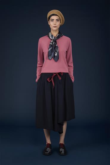 ROUNDNECK - SOLID COLOR SWEATER PEACH