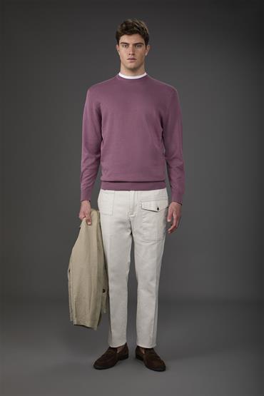 BASIC KNIT ROUNDNECK MAUVE