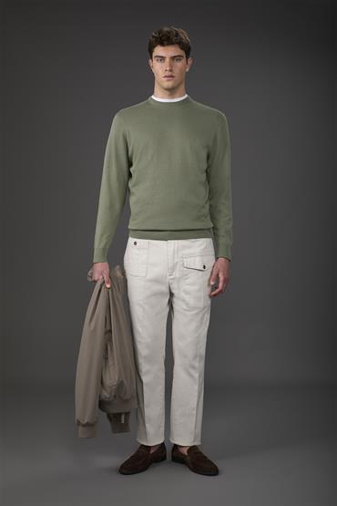 BASIC KNIT ROUNDNECK SAGE GREEN