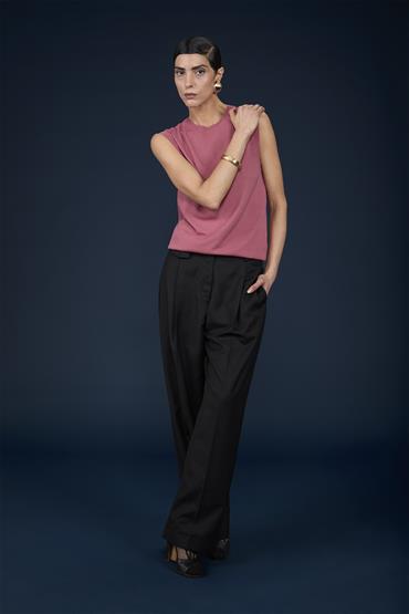 VEST V NECK PEACH