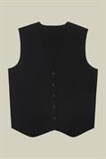 RIBBED KNITTED TOP ROUND COLLAR
