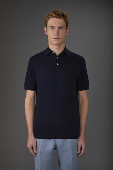 KNITTED POLO S/S