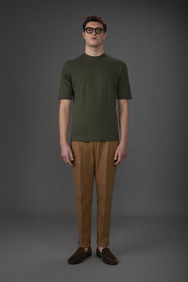 KNITTED TSHIRT S/S MILITARY