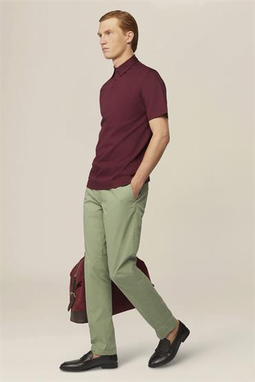 TROUSERS WITH PINCES SAGE GREEN