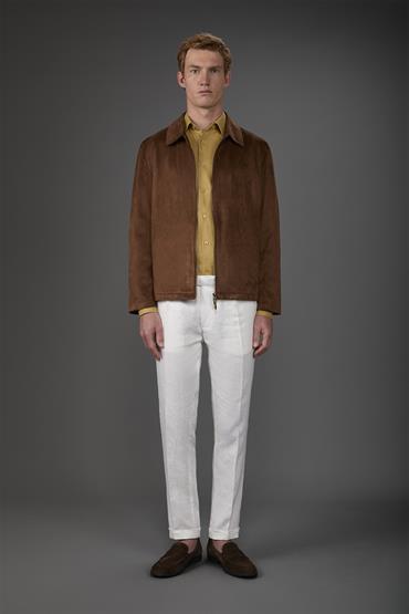 TROUSERS WITH PINCES WHITE