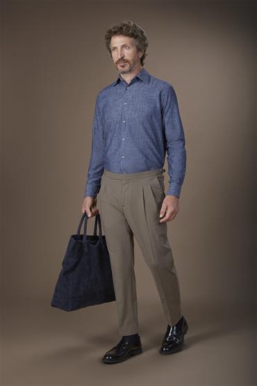 TROUSERS WITH SIDE BUCKLES BEIGE
