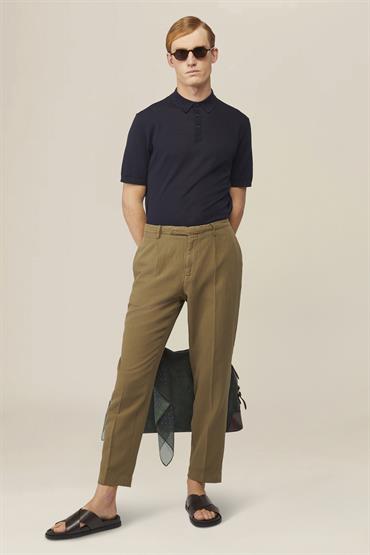 TROUSERS WITH SINGLE PINCES MILITARY