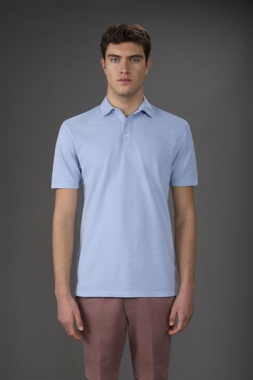SHORT SLEEVES POLO LT SKY