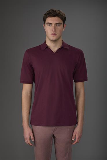 SHORT SLEEVES POLO WINE