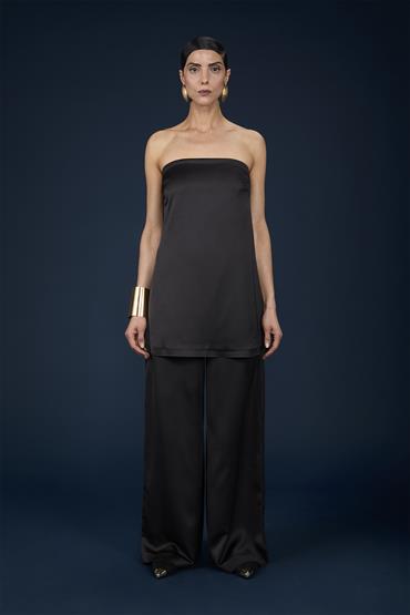 TOP IN RASO BLACK