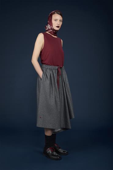 SLEEVELESS TOP BORDEAUX